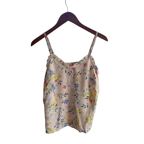 Old Navy Tops - NWT Old Navy Printed Ruffled V-Neck Cami Top Pink Floral Size XS